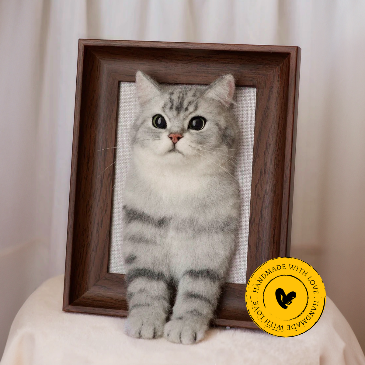 Framed Cat Portrait