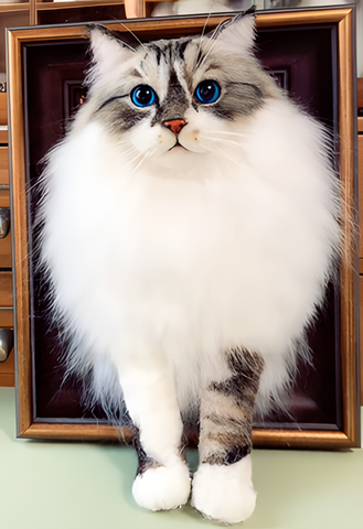 Framed Cat Portrait